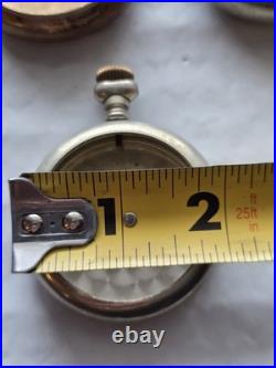 10 collection of Antique pocket watch cases and components