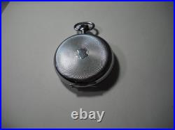 1165L Bailey Banks And Biddle Pocket Watch Works! Watch case 45mm across no dam