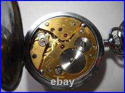 1165L Bailey Banks And Biddle Pocket Watch Works! Watch case 45mm across no dam