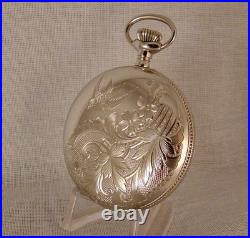 117 YEARS OLD SOUTH BEND 17j SILVERODE HUNTER CASE SIZE 16s POCKET WATCH