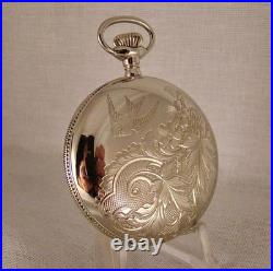 117 YEARS OLD SOUTH BEND 17j SILVERODE HUNTER CASE SIZE 16s POCKET WATCH