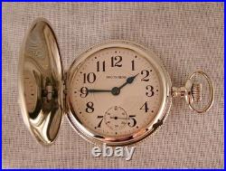 117 YEARS OLD SOUTH BEND 17j SILVERODE HUNTER CASE SIZE 16s POCKET WATCH