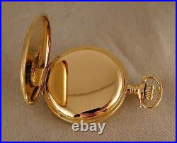 120 YEARS OLD U. S. WATCH CO. BETSY ROSS 14k GOLD FILLED HUNTER CASE POCKET WATCH
