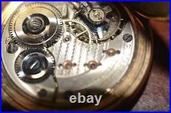 120 Year Old Omega 14k Dueber Gold Plated Case 15 Jewels Contract Watch