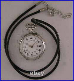 120 Years Old Cylibdre 1900's French LOVELY CASE Pendant Watch MINT Serviced