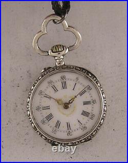 120 Years Old Cylibdre 1900's French SUPERB CASE Pendant Watch A+ Serviced