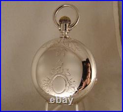 124 YEARS OLD HAMILTON 923 IMPERIAL COIN SILVER HUNTER CASE 18s POCKET WATCH