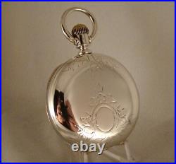 124 YEARS OLD HAMILTON 923 IMPERIAL COIN SILVER HUNTER CASE 18s POCKET WATCH