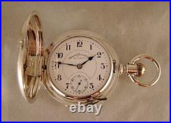 124 YEARS OLD HAMILTON 923 IMPERIAL COIN SILVER HUNTER CASE 18s POCKET WATCH