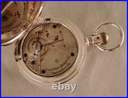 124 YEARS OLD HAMILTON 923 IMPERIAL COIN SILVER HUNTER CASE 18s POCKET WATCH