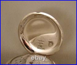 124 YEARS OLD HAMILTON 923 IMPERIAL COIN SILVER HUNTER CASE 18s POCKET WATCH