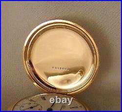 124 YEAR OLD ILLINOIS 17j 14k GOLD FILLED HUNTER CASE 16s GREAT POCKET WATCH