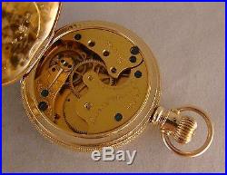 127 YEARS OLD ILLINOIS 14k GOLD FILLED HUNTER CASE GREAT LOOKING POCKET WATCH