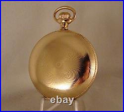 128 YEARS OLD ELGIN 10k GOLD FILLED HUNTER CASE 18s GREAT LOOKING POCKET WATCH