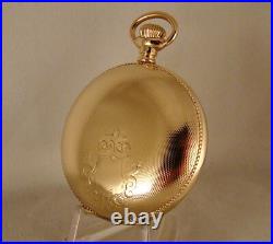 128 YEARS OLD ELGIN 10k GOLD FILLED HUNTER CASE 18s GREAT LOOKING POCKET WATCH