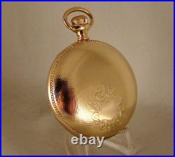 128 YEARS OLD ELGIN 10k GOLD FILLED HUNTER CASE 18s GREAT LOOKING POCKET WATCH