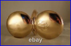 128 YEARS OLD ELGIN 10k GOLD FILLED HUNTER CASE 18s GREAT LOOKING POCKET WATCH