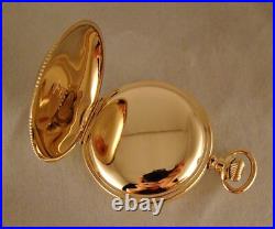 128 YEARS OLD ELGIN 10k GOLD FILLED HUNTER CASE 18s GREAT LOOKING POCKET WATCH