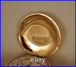128 YEARS OLD ELGIN 10k GOLD FILLED HUNTER CASE 18s GREAT LOOKING POCKET WATCH