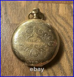 12 Size Hunter Keystone J Boss 14k GF 25yr Guarantee Pocket Watch Case 36 Gram