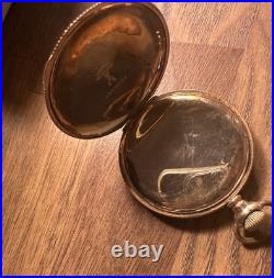 12 Size Hunter Keystone J Boss 14k GF 25yr Guarantee Pocket Watch Case 36 Gram