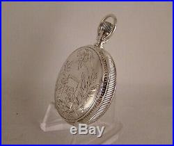 134 Years Old Illinois Coin Silver Hunter Case Great Looking Pocket Watch
