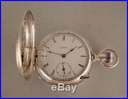 134 Years Old Illinois Coin Silver Hunter Case Great Looking Pocket Watch