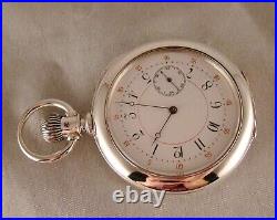 138 YEARS OLD ELGIN 15j COIN SILVER MUCKLE CASE 16s GREAT LOOKING POCKET WATCH