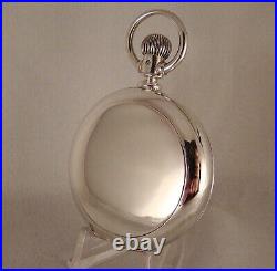 138 YEARS OLD ELGIN 15j COIN SILVER MUCKLE CASE 16s GREAT LOOKING POCKET WATCH