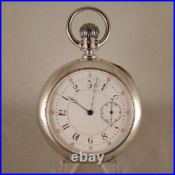 138 YEARS OLD ELGIN 15j COIN SILVER MUCKLE CASE 16s GREAT LOOKING POCKET WATCH