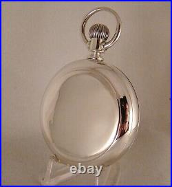 138 YEARS OLD ELGIN 15j COIN SILVER MUCKLE CASE 16s GREAT LOOKING POCKET WATCH