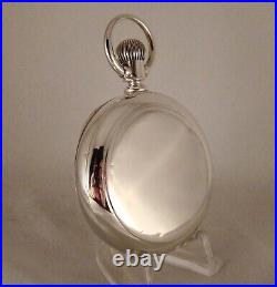 138 YEARS OLD ELGIN 15j COIN SILVER MUCKLE CASE 16s GREAT LOOKING POCKET WATCH