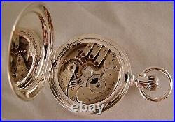 138 YEARS OLD ELGIN 15j COIN SILVER MUCKLE CASE 16s GREAT LOOKING POCKET WATCH