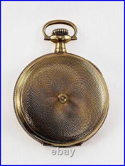 14K Gold WALTHAM Men's Hunter Case 16 Monogrammed Pocket Watch circa 1913