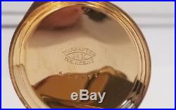14K SOLID GOLD ELGIN ANTIQUE HUNTER CASE POCKET WATCH 43mm Case 65.7 Grams