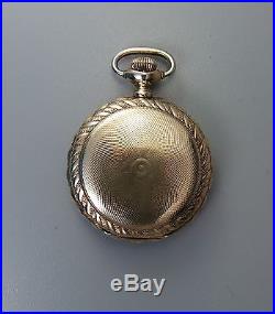 14K Solid Gold Case Elgin National Watch Company Hunter Pocket Watch 1898
