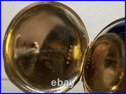 14 size Waltham Pocket Watch Hunting Case Model 1884 Grade 8, 7j Runs Good