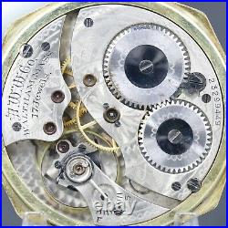 14k Gold 1919 WALTHAM 17 Jewel Mechanical Pocket Watch 12s Octagon Case NICE