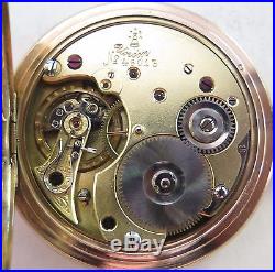 14k Gold Dürrstein Union Lange Glashutte High Grade Hunter Case Pocket Watch