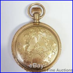 14k Solid Gold American Waltham 15J Model 1883 18S Hunter Case Pocket Watch
