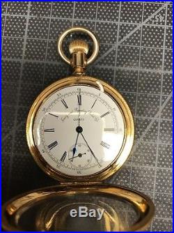 14s Timing And Repeating Chronograph Pocket Watch In A Gold Filled Case