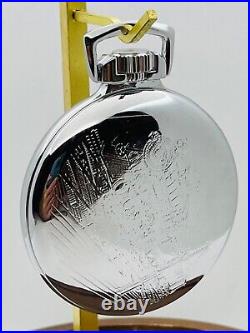 16S Mainliner Classic Watch Case Co, USA, POCKET WATCH CASE SILVER PLATED