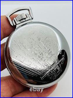 16S Mainliner Classic Watch Case Co, USA, POCKET WATCH CASE SILVER PLATED