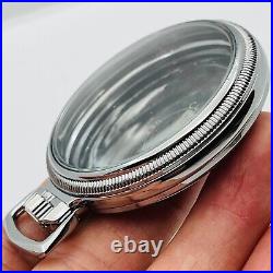 16S Mainliner Classic Watch Case Co, USA, POCKET WATCH CASE SILVER PLATED