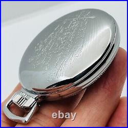 16S Mainliner Classic Watch Case Co, USA, POCKET WATCH CASE SILVER PLATED
