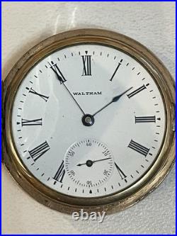 16S Waltham 20 Years Gold Filled Pocket Watch Full Hunter Runs withChain Fob 135g