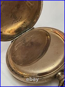 16S Waltham 20 Years Gold Filled Pocket Watch Full Hunter Runs withChain Fob 135g