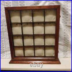 16 Compartment Pocket Watch Display Case