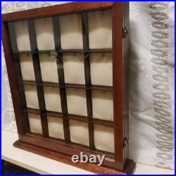 16 Compartment Pocket Watch Display Case