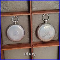 16 Compartment Pocket Watch Display Case